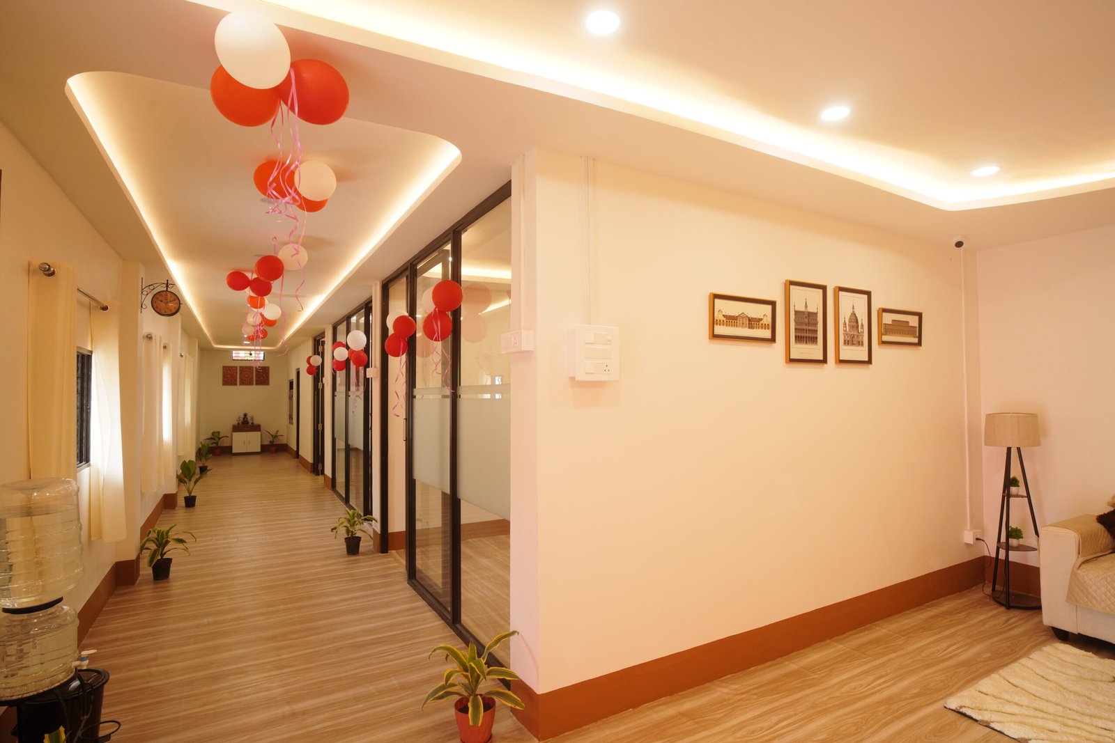 Unidive Group office — team huddle
